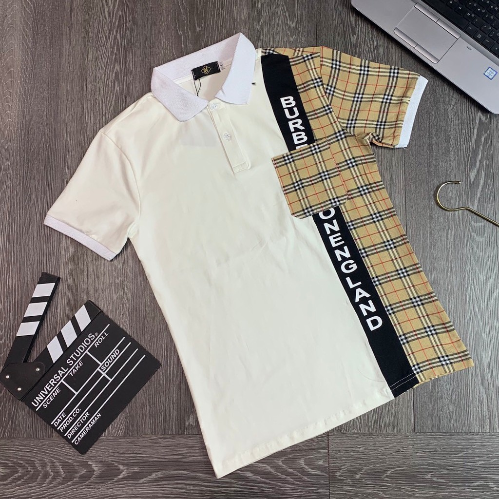 Áo thun nam ngắn tay cổ bẻ chất cotton 4 chiều cao cấp thoáng mát phối hình thời trang | BigBuy360 - bigbuy360.vn