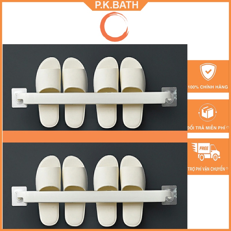 Giá vắt khăn nhà tắm - Giá Để Dép - Giá nhựa dán tường không cần khoan