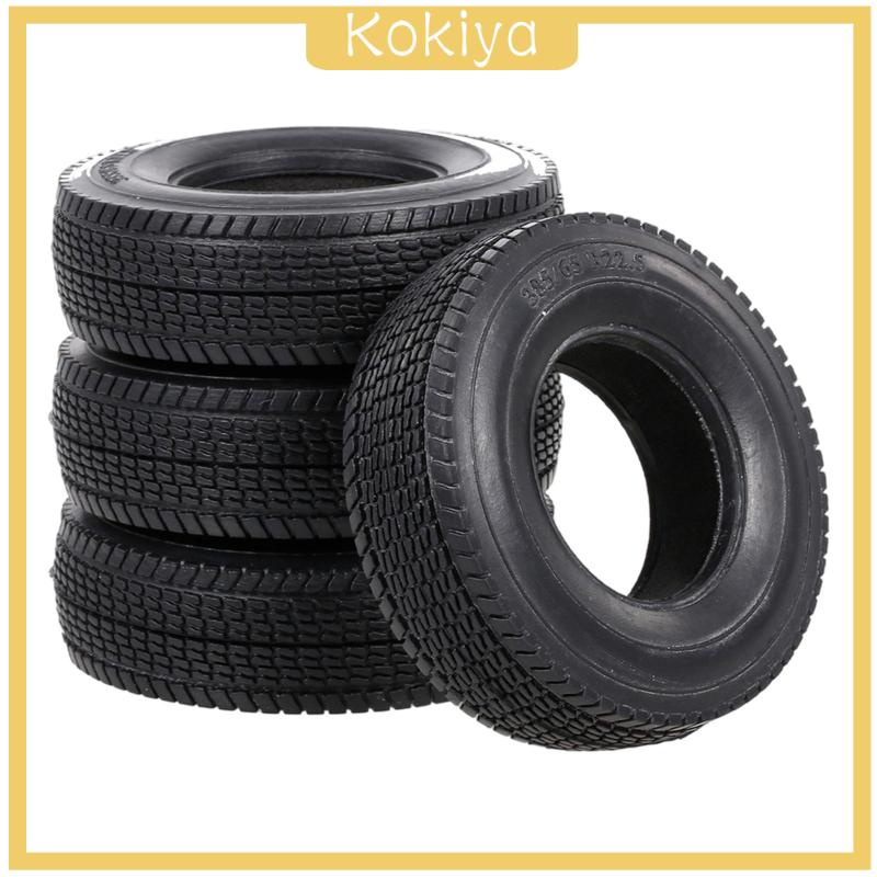 Set 4 Bánh Xe Cao Su Cho Tamiya Điều Khiển Từ Xa Cỡ 1 / 14