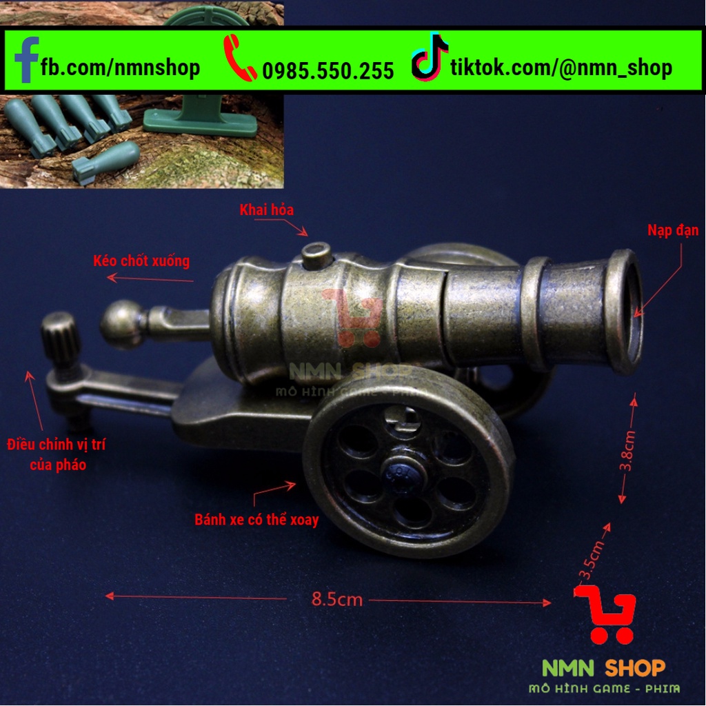 Mô hình Đại pháo súng thần công 8cm