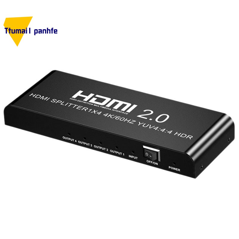 Bộ Chia Cổng Hdmi 4k 60 Hz 1 In 4 Out Hdmi2.0 Cho Laptop Ps4 Ps3 Hdtv Xbox Eu