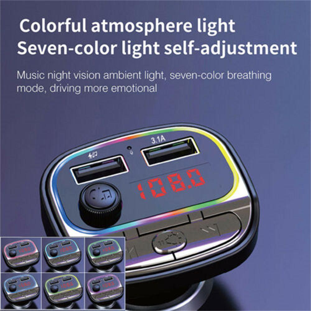 Bộ Sạc Nhanh BTLIMER Bluetooth FM Điều Hợp Vô Tuyến Có Đèn LED Cho Xe Hơi