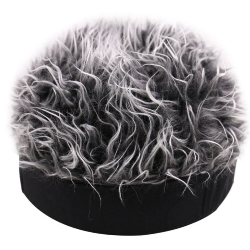 Mũ Beanie Không Vành Gắn Tóc Giả Giả Hóa Trang Halloween Vui Nhộn Cho Nam Và Nữ