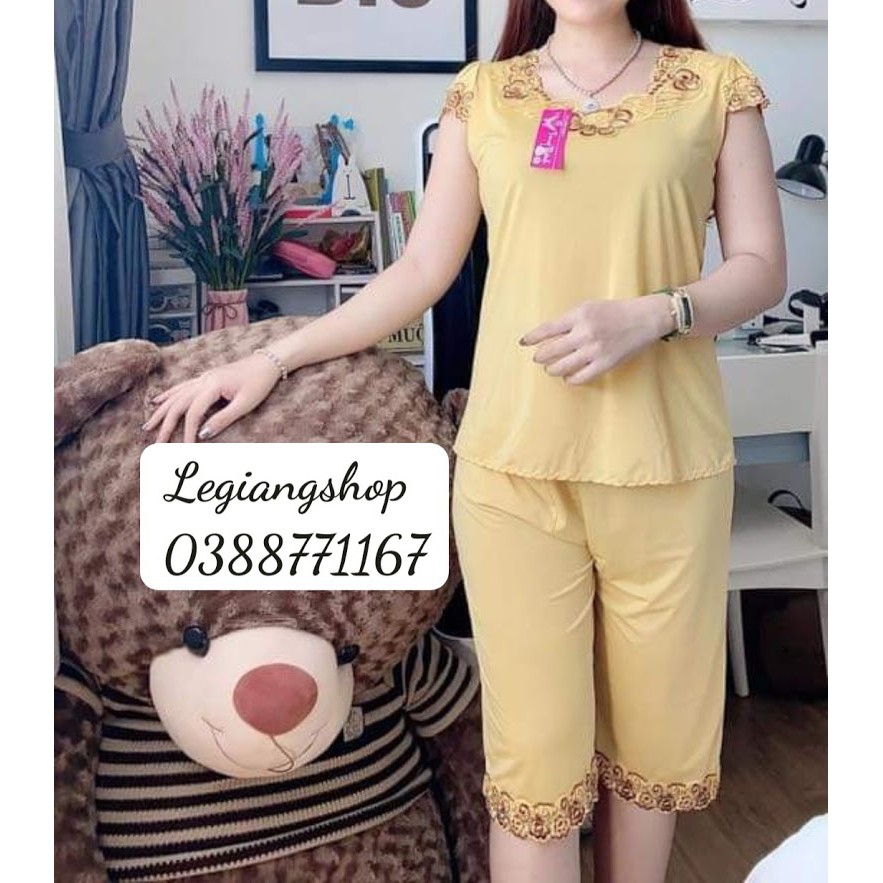 [Mã WA1606 giảm 15% đơn 99k] Đồ ngủ thun lạnh lửng ngang gối Lê Giang Shop | BigBuy360 - bigbuy360.vn