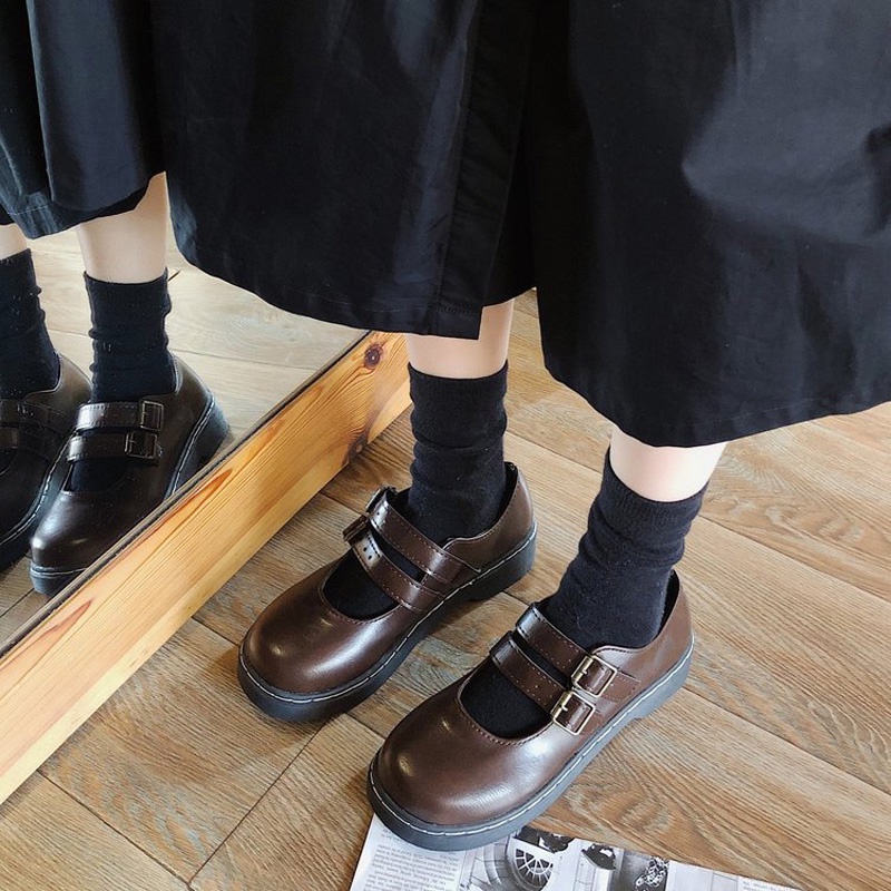 Giày Lolita Mary Jane Ulzzang Hàn Quốc Vintagae Quai Ngang Đôi Giá Rẻ LLT005-ZOEE