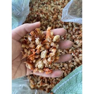 1kg vụn đầu tôm khô nấu canh nấu súp ngọt lắm ạ