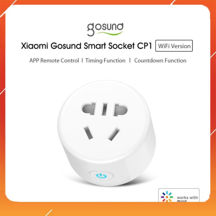 [  HN ] MẪU MỚI Ổ cắm wifi  thông minh Xiaomi  Gosund CP1 tắt mở bằng điện thoại kết nối wifi hẹn giờ tắt mở - Minh Tín 