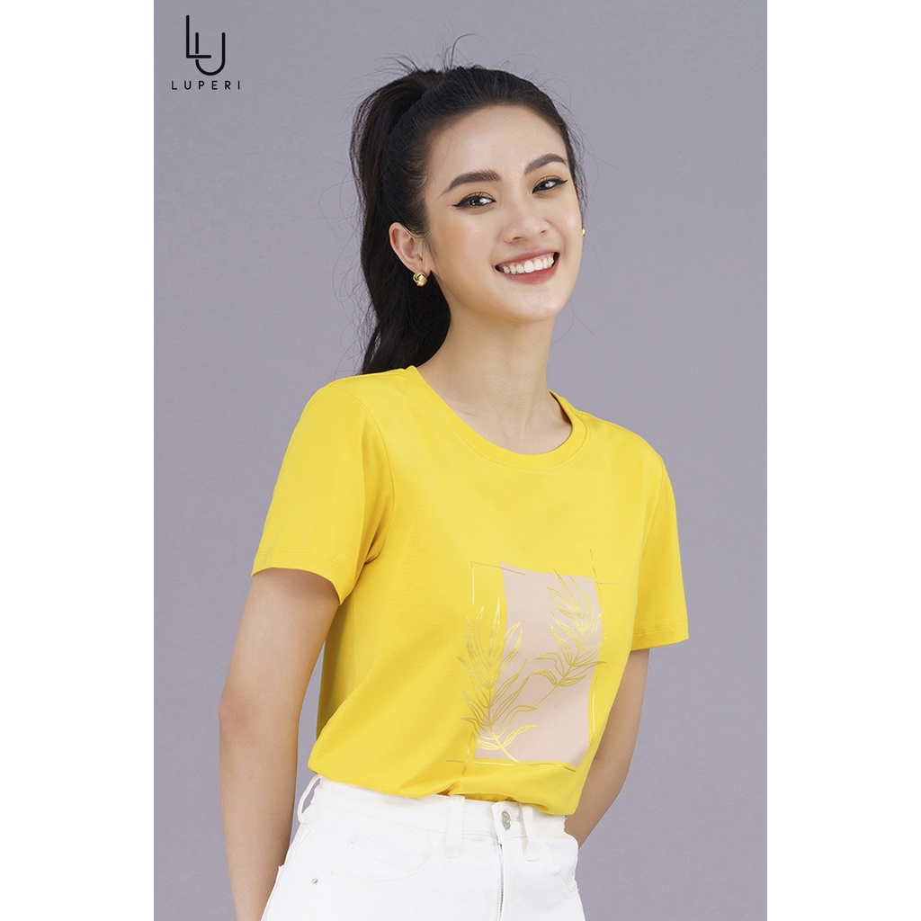 Áo Thun Nữ Luperi LFAP891 In Hình Cotton chất đẹp thoải mái thoáng mát vải mềm trẻ trung năng động độ bền cao