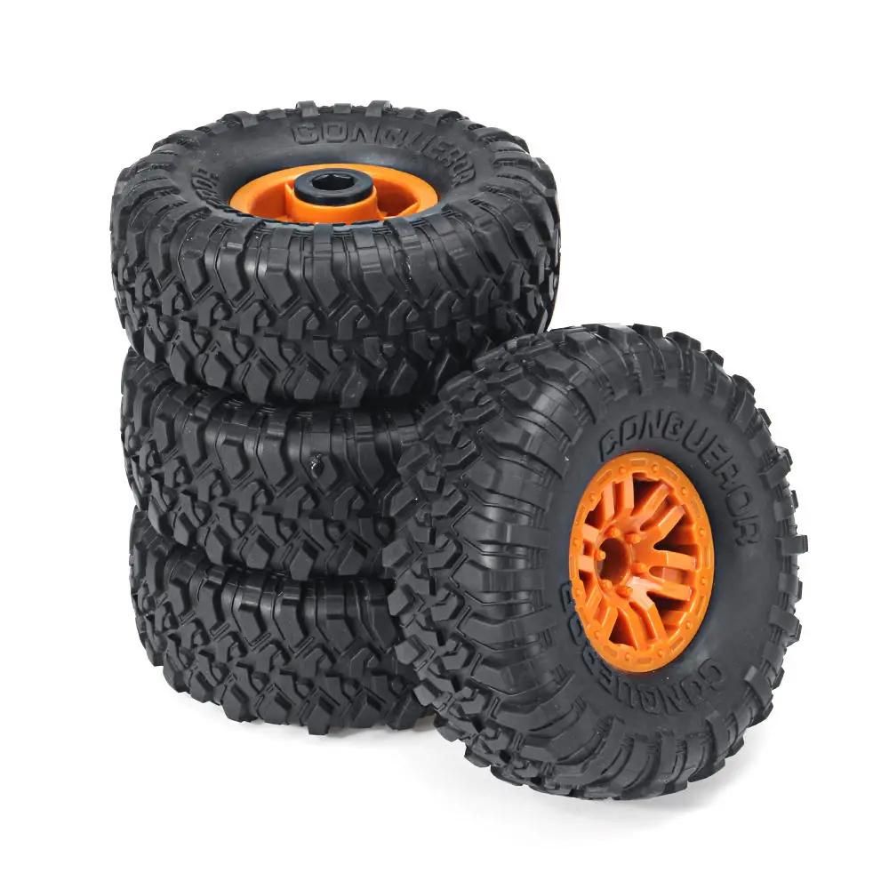 4 cái RC Lốp xe ô tô Vành xe cho đồ chơi HB ZP1001 1/10 Xe RC Phụ tùng