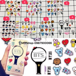Sticker nổi BTS dán điện thoại dân mặt  BTS