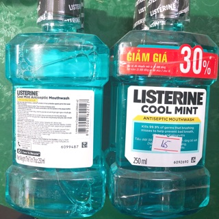 Nước súc miệng Listerine Cool Mint chai 250ml