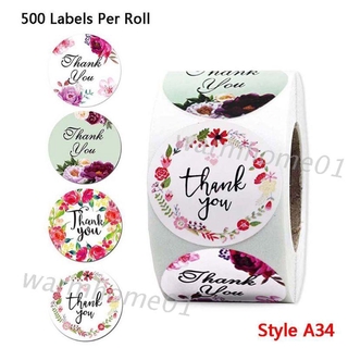Set 500 Nhãn Dán 4 Hoặc 8 Kiểu Chữ Thank You Dán Trang Trí Sổ Tay