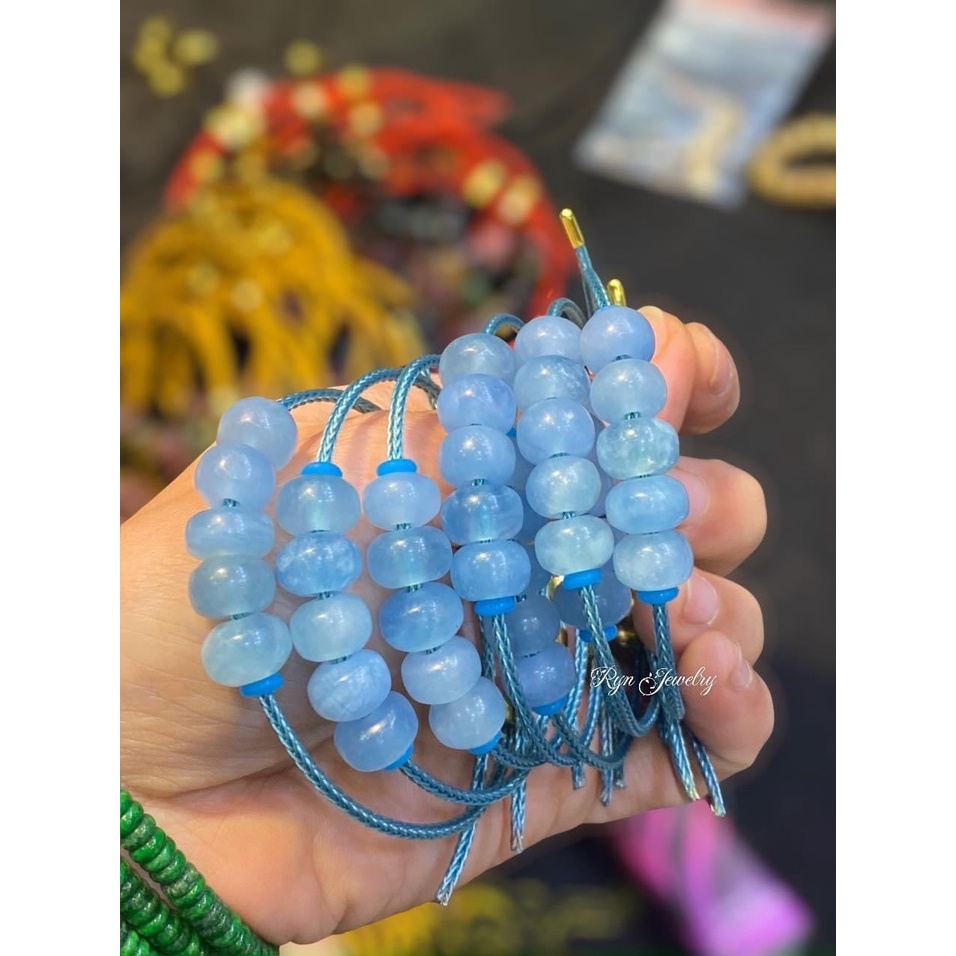 Vòng tay đồng điếu Aquamarine hàng chuẩn nhà Tiệm nhỏ của Ryn xanh mướt, mang lại may mắn cho người đeo😍😍😍