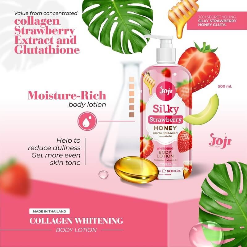 01 Chai Sữa Dưỡng Thể Sáng Da Dưỡng Ẩm Trái Cây JOJI Secret Young Silky Body Lotion 500ml Thái Lan