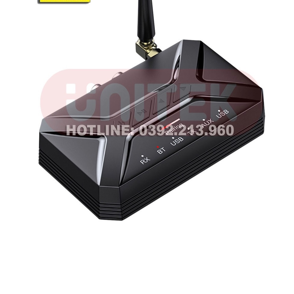 Bộ Chuyển Đổi T-R22, Bộ Thu Phát Âm Thanh Không Dây Đầu Vào USB RCA AUX dùng Cho TV Bluetooth