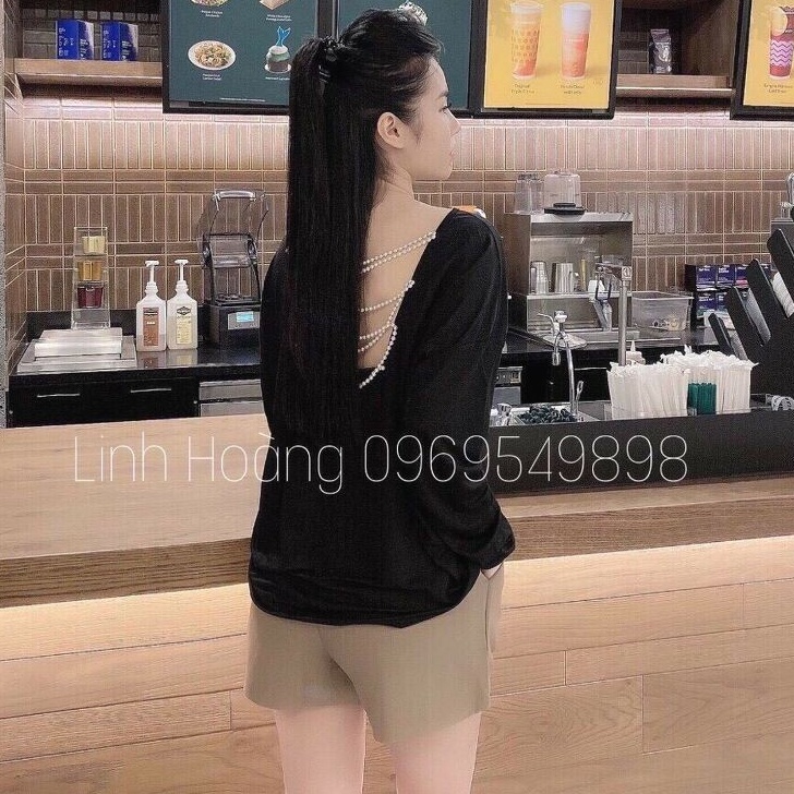 Áo phông giấy đan lưng ngọc hàng đẹp