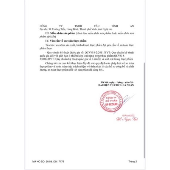 TINH CHẤT GỪNG CẦU BÌNH AN