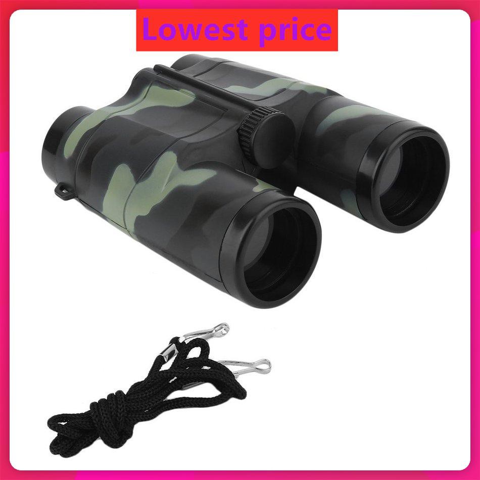 4X 35mm Camouflage Children Gift Portable Plastic Binocular Telescope Toy