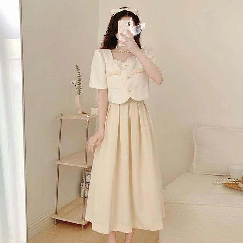 Bộ Áo Váy Hai Mảnh Mùa Hè Cao Cấp Sang Trọng Ngọt Ngào Xiaoxiangfeng 2022 X