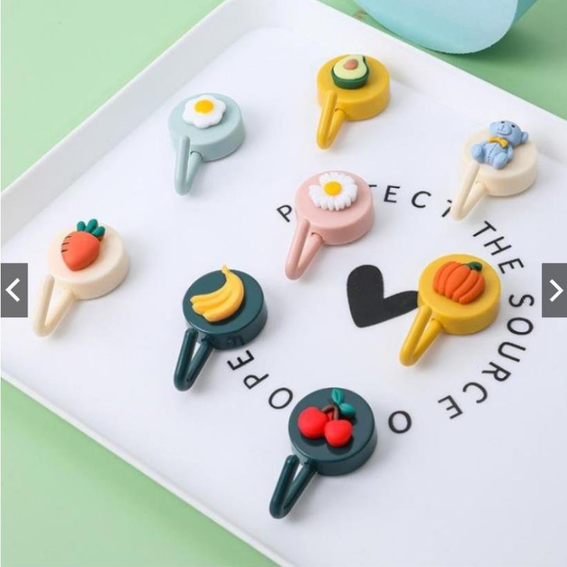 Móc Dán Tường Cute, Móc Dính Tường Trang Trí, Móc Treo Đồ Đa Năng, Nhiều Hình Dáng Dễ Thương Cực Kỳ Dodungchobegiasi
