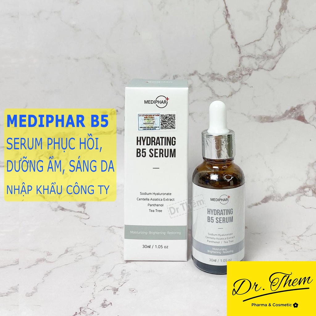 ✅ [CHÍNH HÃNG] Mediphar Hydrating B5 Serum 30ml Phục Hồi Cấp Nước, Dưỡng Sáng Da