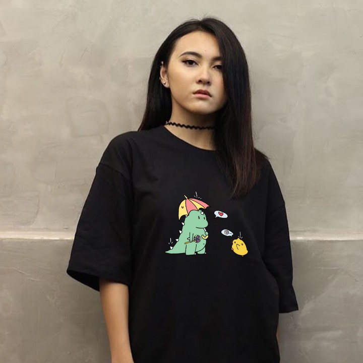 ÁO THUN UNISEX AOMI KHUNG LONG VIT TAY NGẮN TAY LỠ NAM NỮ CHẤT LƯỢNG CAO