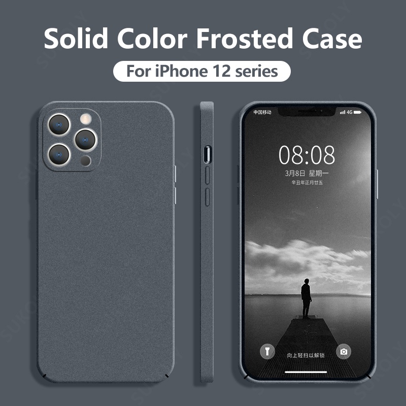 Ốp Điện Thoại PC Cứng Siêu Mỏng Mặt Nhám Cho iPhone 14 13 12 11 Pro MAX X XR XS MAX 8 7 Plus + SE 2020