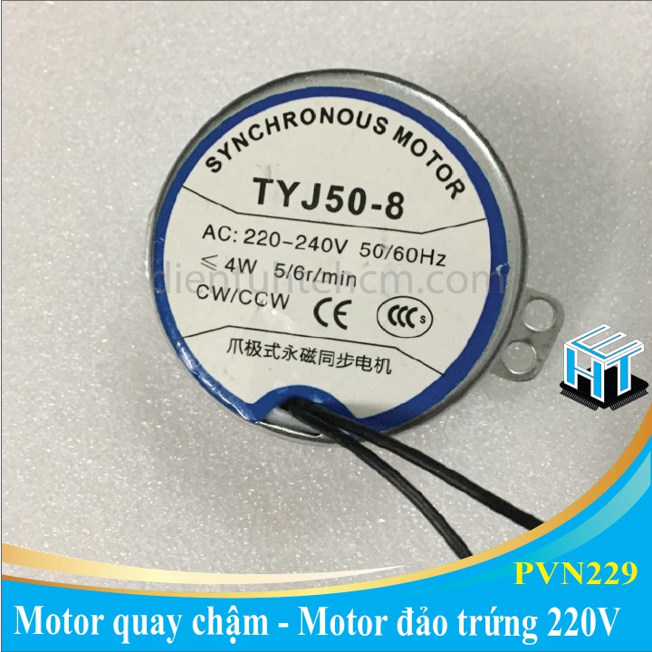 Motor quay chậm - Motor đảo trứng 220V