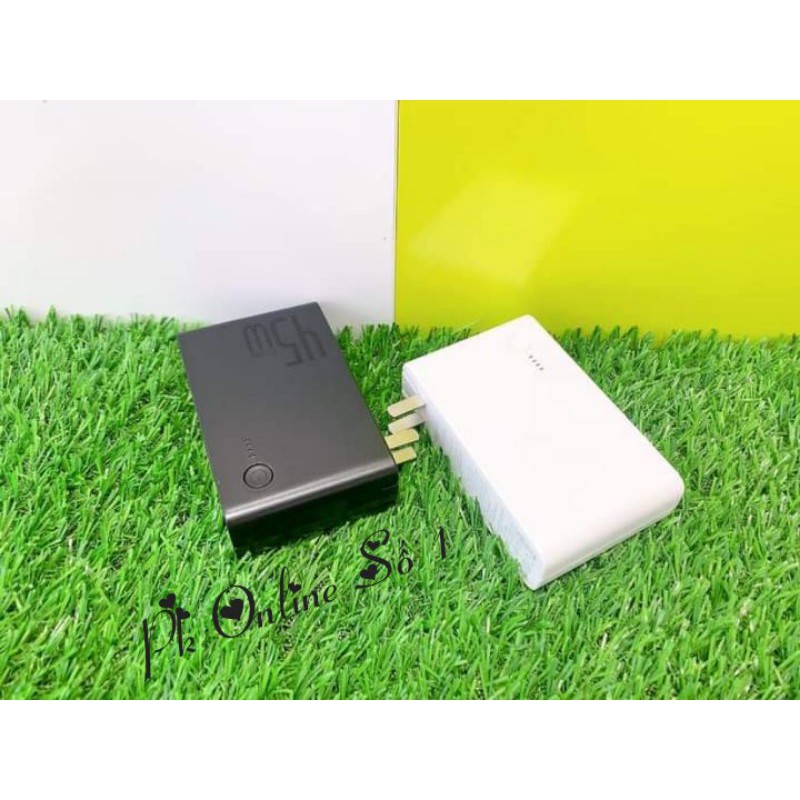 (Tặng kèm cáp C to C) Củ sạc nhanh tích hợp pin dự phòng Baseus GaN Charger 2in1 C + U 10.000mAh 45W