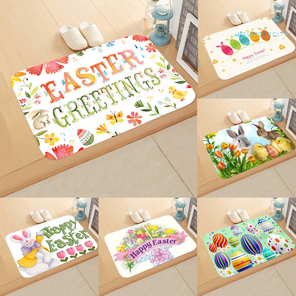 Thảm Chùi Chân Chống Trượt Bằng Flannel Dành Cho Phòng Ngủ