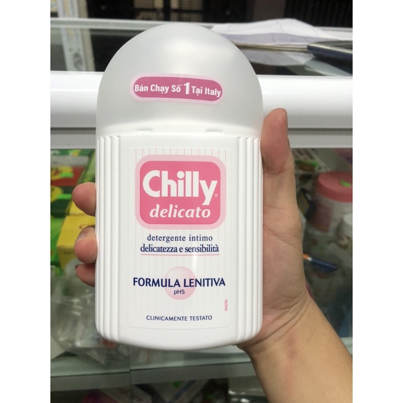 Dung dịch vệ sinh phụ nữ Chilly - Nhập khẩu từ Italy (Chai 200ml)