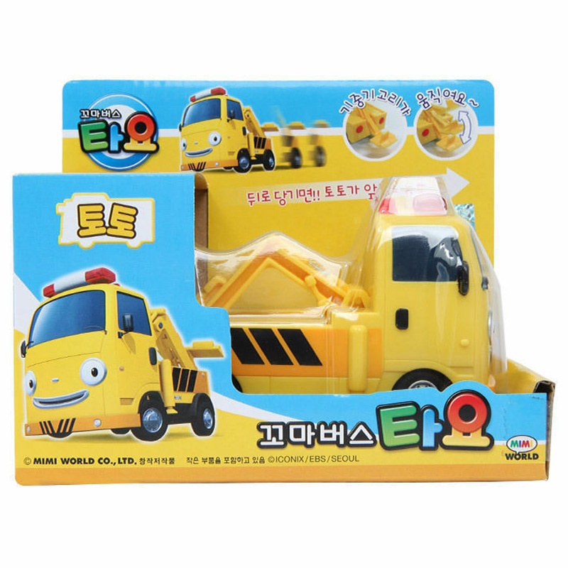 ★Little Bus Tayo★ Toto  Đồ chơi xe buýt loạt xe đẩy lùi dành cho trẻ sơ sinh