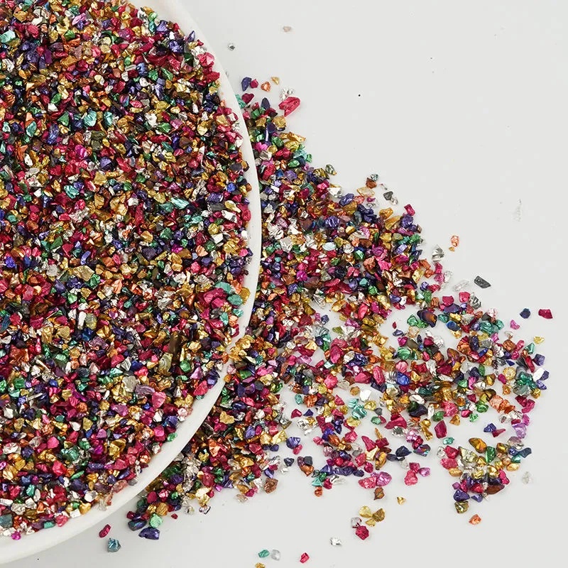 Hạt Đá Pha Lê Epoxy/Kính/Kim Tuyến Ánh Kim Loại Không Đồng Đều 20G 2-4 mm Trang Trí Móng Tay/Bình Hoa DIY
