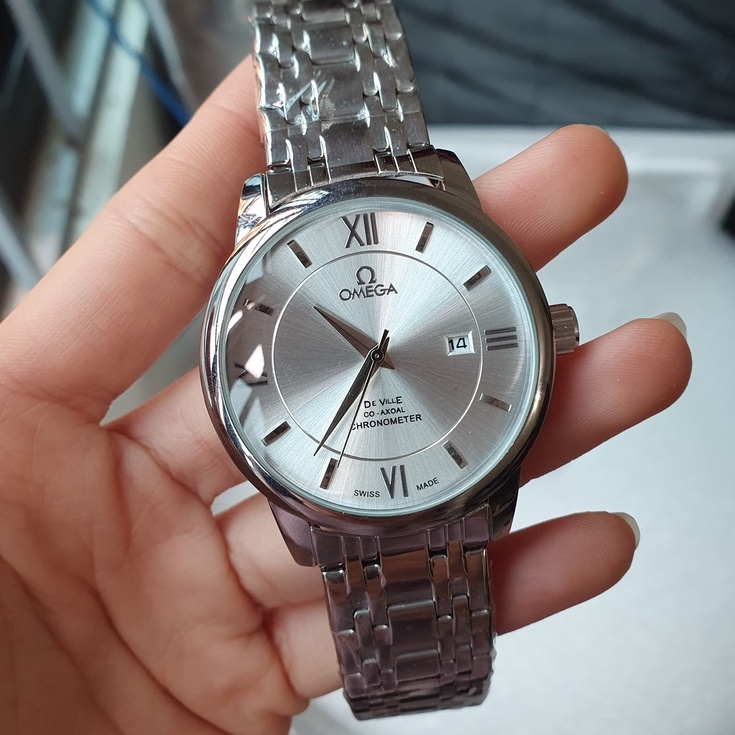Đồng hồ Nam Omega máy pin size 42 - Mặt kính Saphhire - Chống nước 3atm