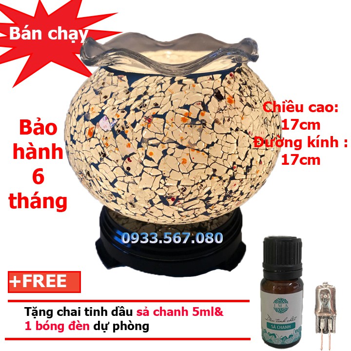 Đèn xông tinh dầu pha lê