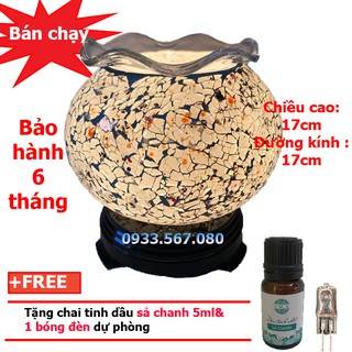 Đèn xông tinh dầu pha lê