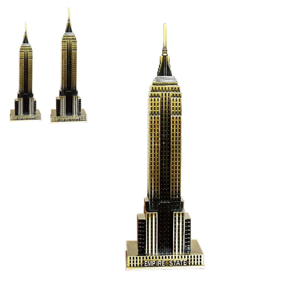 Mô hình Tòa Nhà Empire State Building nước Mỹ bằng kim loại Cao 18/22cm
