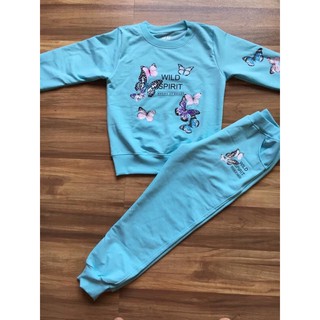 Bộ nỉ da cá bé gái