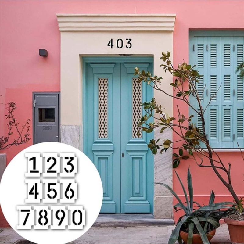 Khuôn Kim Loại Hình Chữ Số Dùng Để Trang Trí Kính / Vải