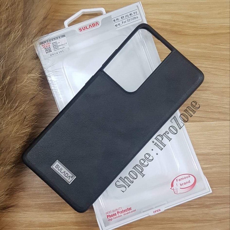 Ốp lưng chính hãng Sulada cho Samsung S23 Ultra , S22 Ultra ,S21 Ultra ,S20 Ultra . Ốp lưng da cao cấp