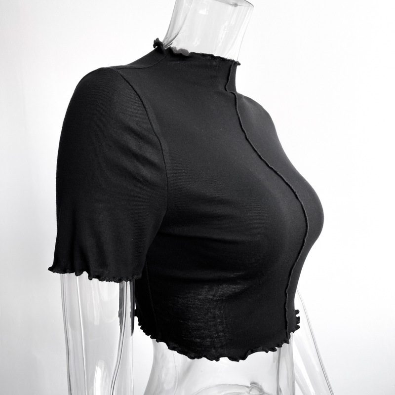 Áo Thun Nữ Ngắn Tay Cổ Tròn Thời Trang Hàn