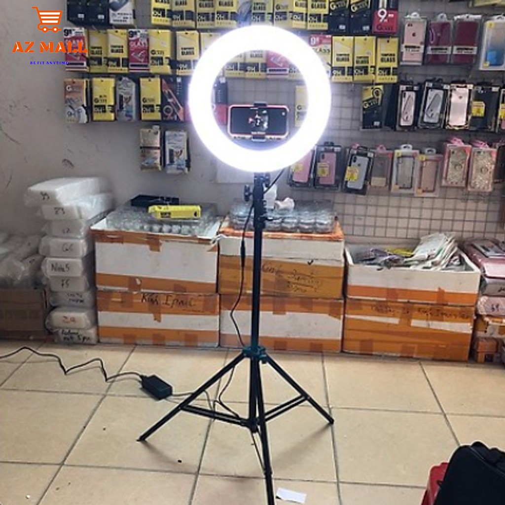 (Rẻ vô địch) Full bộ Đèn Livestream một kẹp điện thoại Size 33, ba chế độ màu | BigBuy360 - bigbuy360.vn