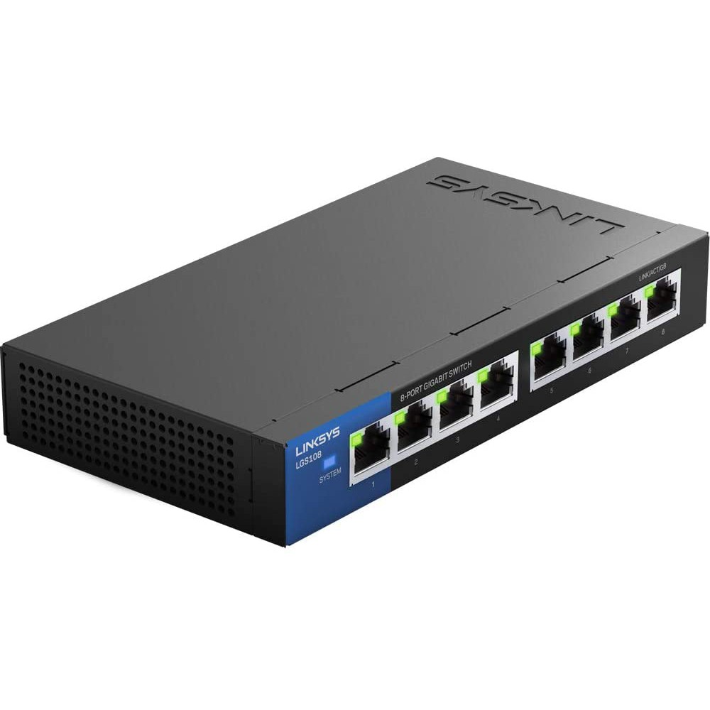 Linksys Switch 8 Port Gigabit -LGS108- Hàng Chính Hãng