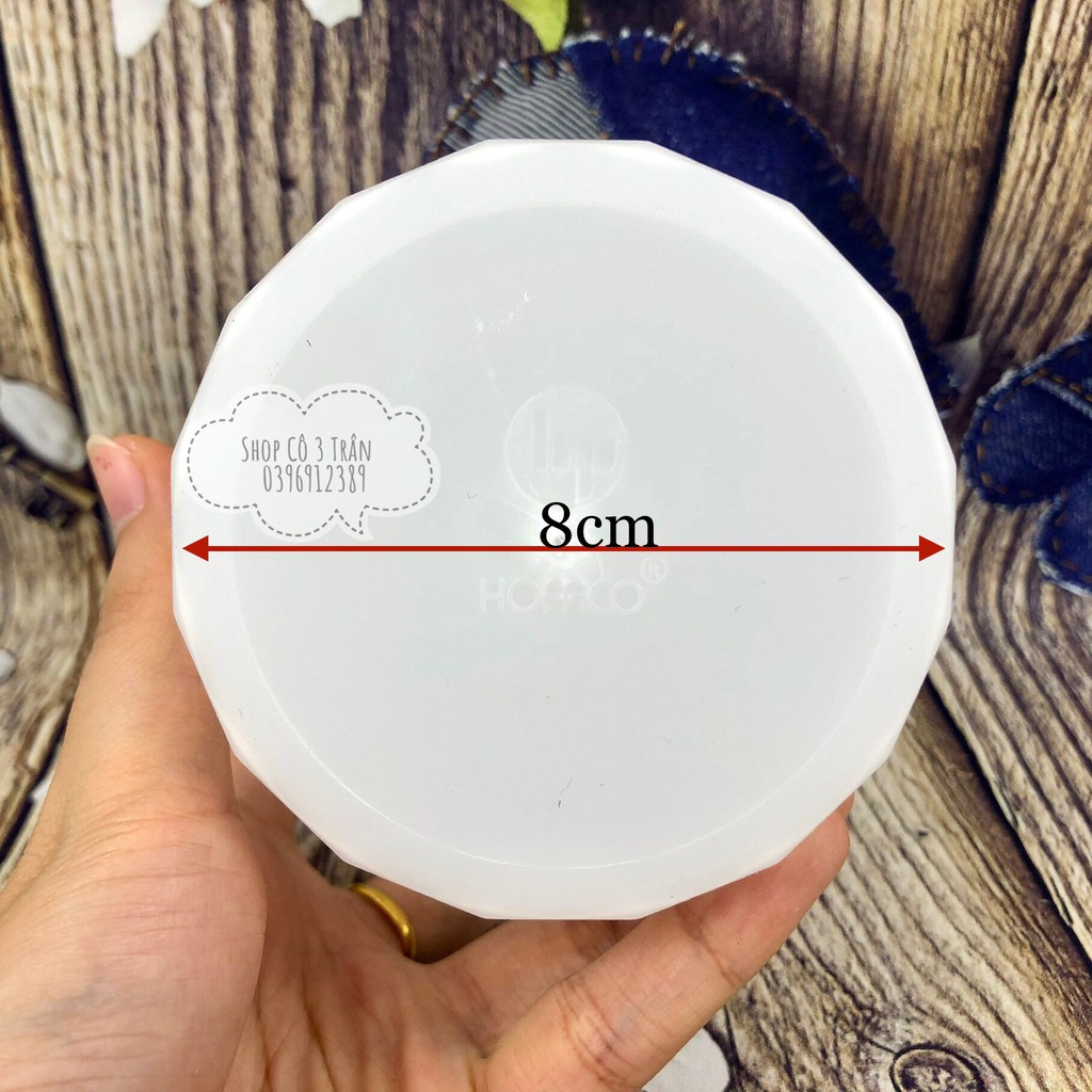 Set 2 chung làm đá Nắp Đậy HPL100 - Chung đá nắp đậy làm đá bằng nhựa HOFACO an toàn, tiện lợi