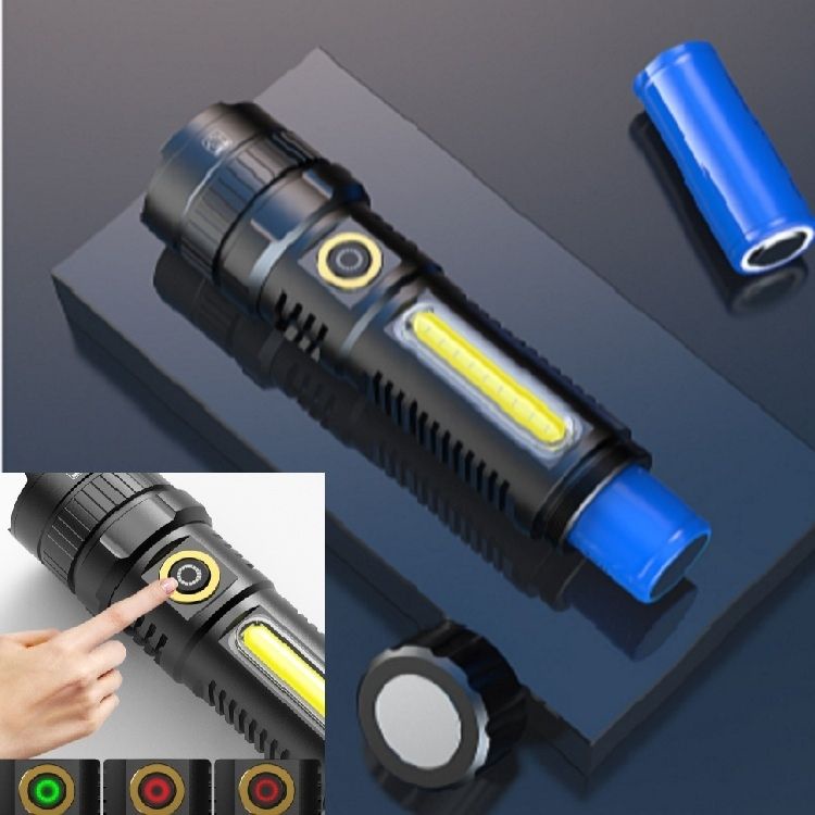 Đèn pin siêu sáng cầm tay 26650 chip led P70 sạc type c