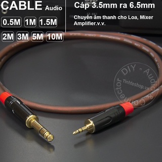 Dây 3.5 ra 6 ly stereo - 0.5m đến 10m - 3.5mm to 1/4 trs cable