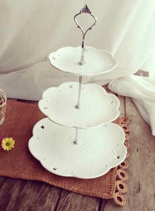 Khay sứ 3 tầng