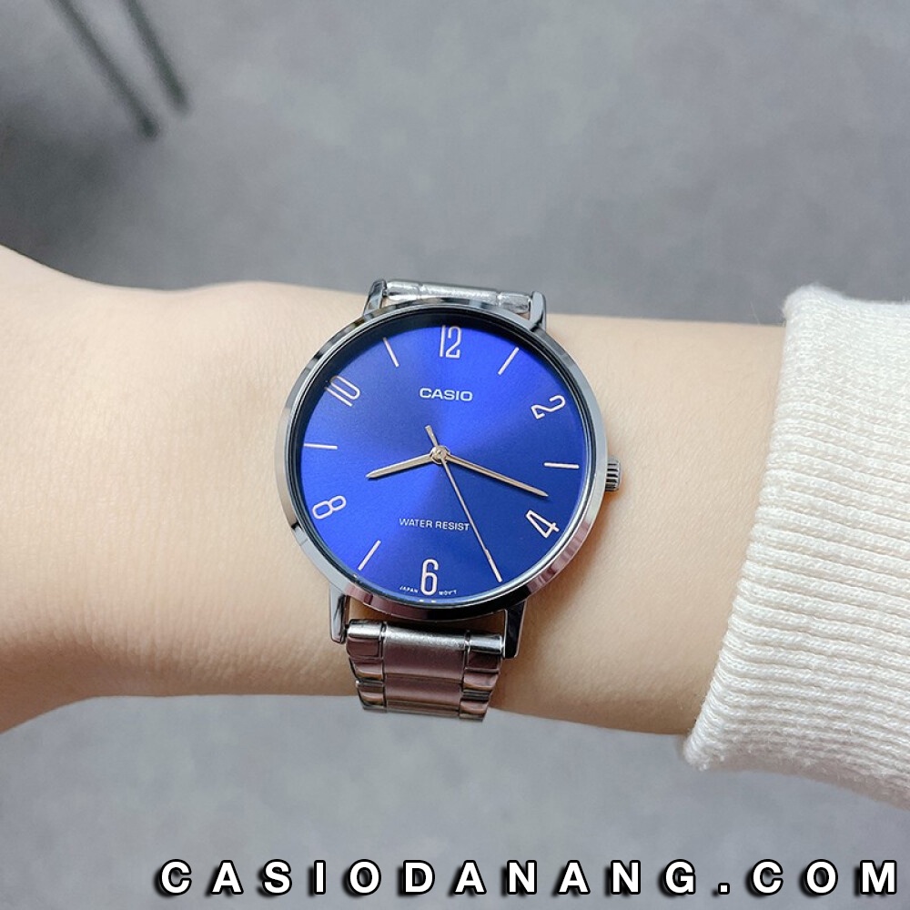 Đồng hồ nữ dây kim loại Casio chính hãng Anh Khuê LTP-VT01D-2B2UDF (34mm)