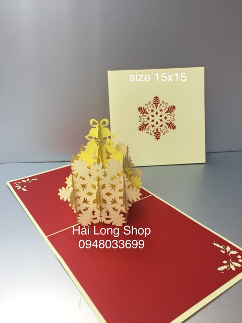 Bông Tuyết 2  - Noel - Thiệp 3D | BigBuy360 - bigbuy360.vn