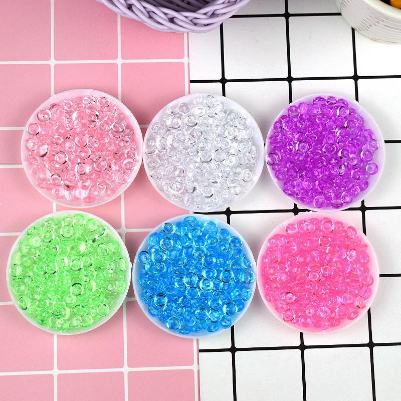 100gr hạt  Fish Bowl Oval Beads nhiều màu trộn Slime | BigBuy360 - bigbuy360.vn